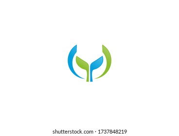 environment symbol logo design concept