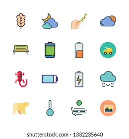 environment vector icon set