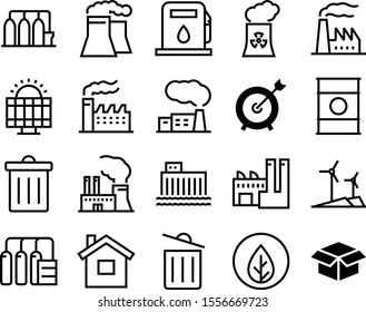 environment vector icon set such as: panel, trash can, auto, marketing, reversed, hydro, success, market, ui, road, board, no, deny, spring, tower, sport, tree, parcel, barrel, throw, accuracy