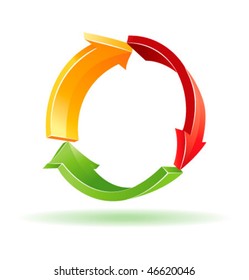 Environmental 3d vector symbol
