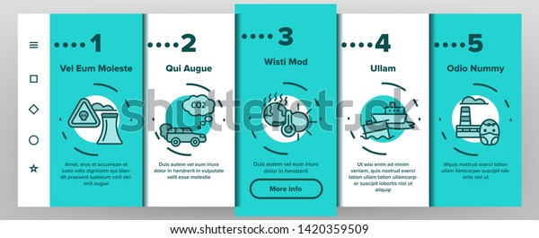 Environmental Air Pollution\
Vector Onboarding Mobile App Page Screen. Smog, Toxic Waste, CO2\
Air Pollution Thin Line Illustration. Factory Smoke, Gas, Dust\
Ecosystem Danger