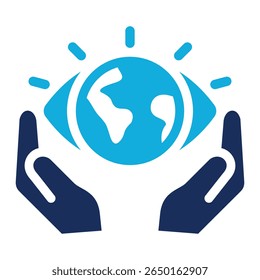 Elemento del icono de la conciencia ambiental para el diseño