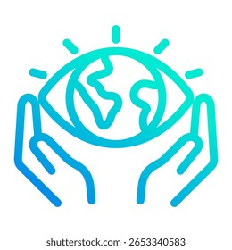 Elemento del icono de la conciencia ambiental para el diseño