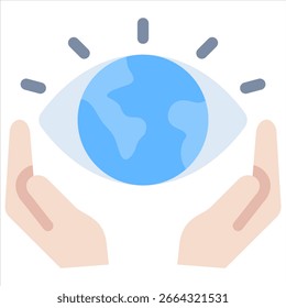 Elemento del icono de la conciencia ambiental para el diseño