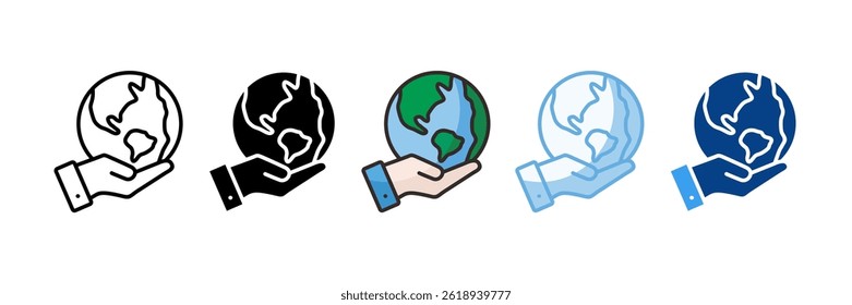 Conjunto de iconos de conciencia ambiental Colección de estilo múltiple