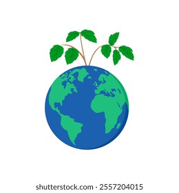 Environmental Awareness, Save Earth Vector Illustration