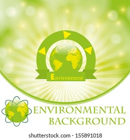 Environmental background green Template design
