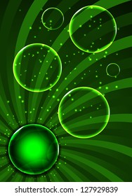 Environmental background with plant.. Vector illustration.