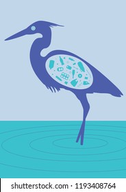 environmental banner plastic garbage trash sea bird more than plastic pieces in stomachs