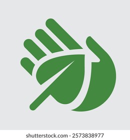 Environmental Care Hand Holding Leaf Icon