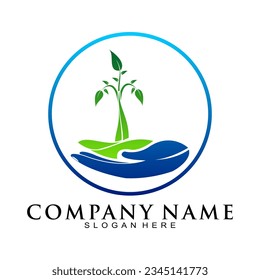 Environmental care illustration vector logo