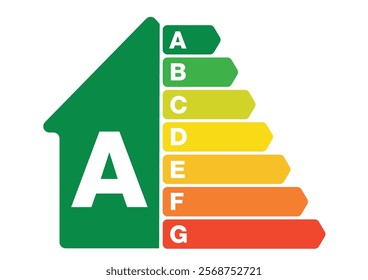 Environmental Certification Energy Classification Scale Efficiency Class Consumption House with A Classification