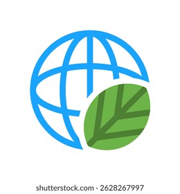environmental chemistry simple flat icon illustration