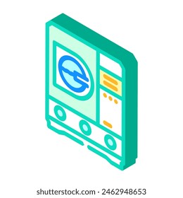 Vector isométrico de limpieza ambiental. signo de limpieza ambiental. ilustración aislada