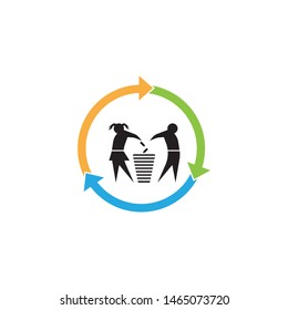 Environmental cleanliness icon illustration vector
