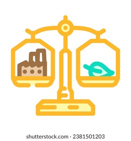 environmental compliance color icon vector. environmental compliance sign. isolated symbol illustration