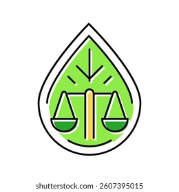 environmental compliance color icon vector. environmental compliance sign. isolated symbol illustration
