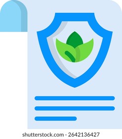 Environmental Compliance Icon Flat Vector Illustration