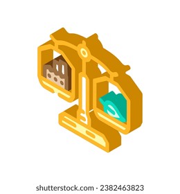 cumplimiento ambiental vector de iconos isométricos. signo de cumplimiento ambiental. ilustración de símbolo aislado