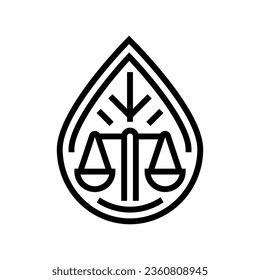 environmental compliance line icon vector. environmental compliance sign. isolated contour symbol black illustration