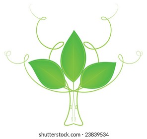 Environmental concept background, vector isolated on a white