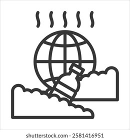 Environmental Concern Icon Vector Illustration Outline