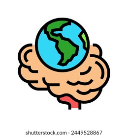 environmental consciousness vegan color icon vector. environmental consciousness vegan sign. isolated symbol illustration