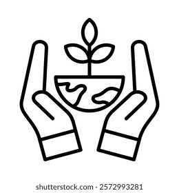 Environmental Conservation Icon Element For Design