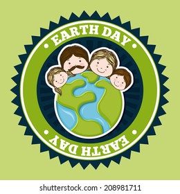 environmental design over green background vector illustration 
