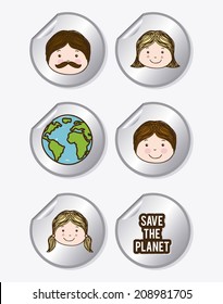 environmental design over white background vector illustration 