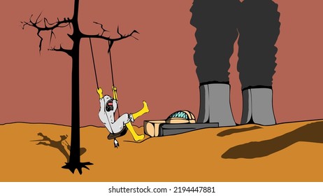 ilustración del vector de existencias de desastres ambientales