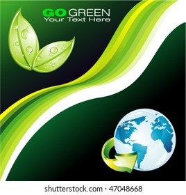 Environmental Earth Green Background for Flyers