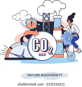 Environmental, ecological problems air and atmosphere carbon pollution, causes of climate change. CO2 reduction. Eliminate environment danger from air contamination, dioxide gases. Nature biodiversity