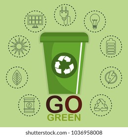 environmental and ecology set icons