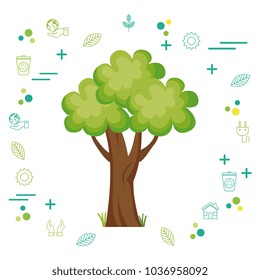environmental and ecology set icons