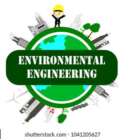 environmental engineer, Ecology concept,save world,Cartoon style, World environment and sustainable development,Vector illustration.

