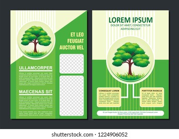 Environmental Flyer Template, Stylish, adorable and cute with cartoon style
