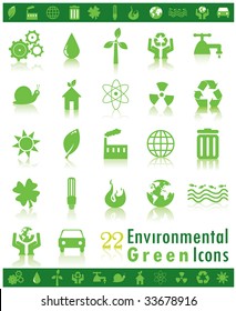 Environmental Green Icons