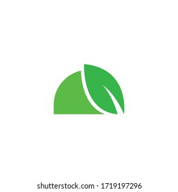 Environmental green Nature Logo Design Template.