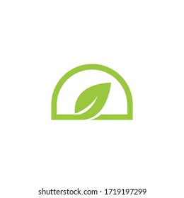 Environmental green Nature Logo Design Template.