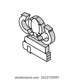 environmental history isometric icon vector. environmental history sign. isolated symbol illustration
