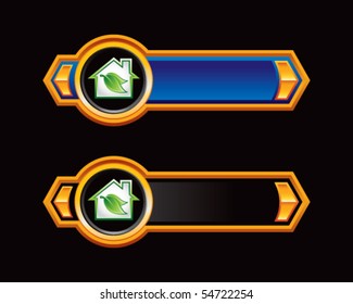 environmental home blue and black arrows