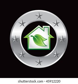 environmental home round silver star frame