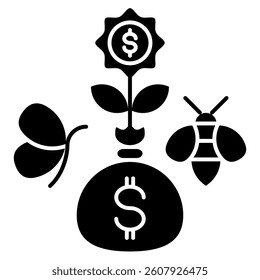 Environmental icon Black Filled style.