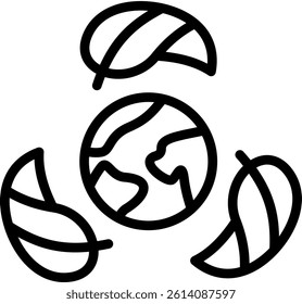 Environmental Icon Outline Vector Illustration