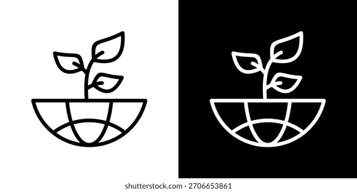 Environmental Icon Vector Illustration. Fresh Line Design Built For Creative Flexibility In Light And Dark Versions.