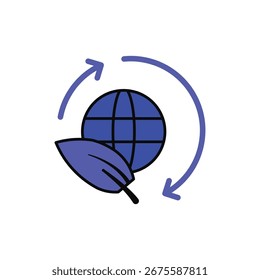 environmental icons. simple colored vector