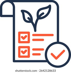 Environmental Impact Assessment Icon Color Line Vector Illustration