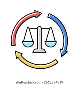 environmental impact assessments color icon vector. environmental impact assessments sign. isolated symbol illustration