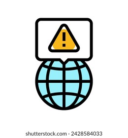 environmental impact hydroelectric power color icon vector. environmental impact hydroelectric power sign. isolated symbol illustration
